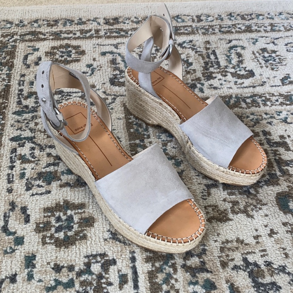 Dolce Vita Suede Wedge Sandals - 10